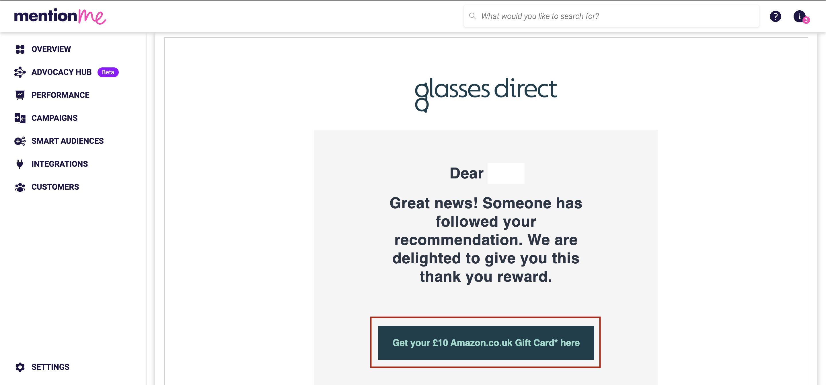 Image showing an example of where to click