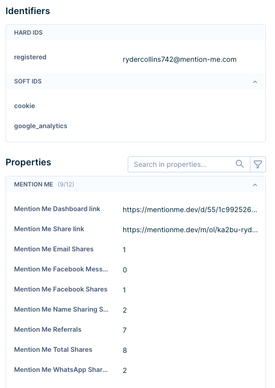 What Mention Me data is sent to Bloomreach – Mention Me | Help Centre