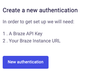 New authentication