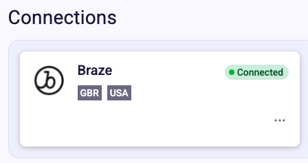 Braze Connection Successful