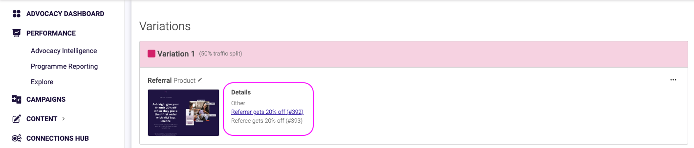 Image showing where to click on the reward name