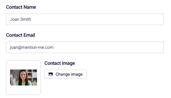 Screenshot of the Contact Details section