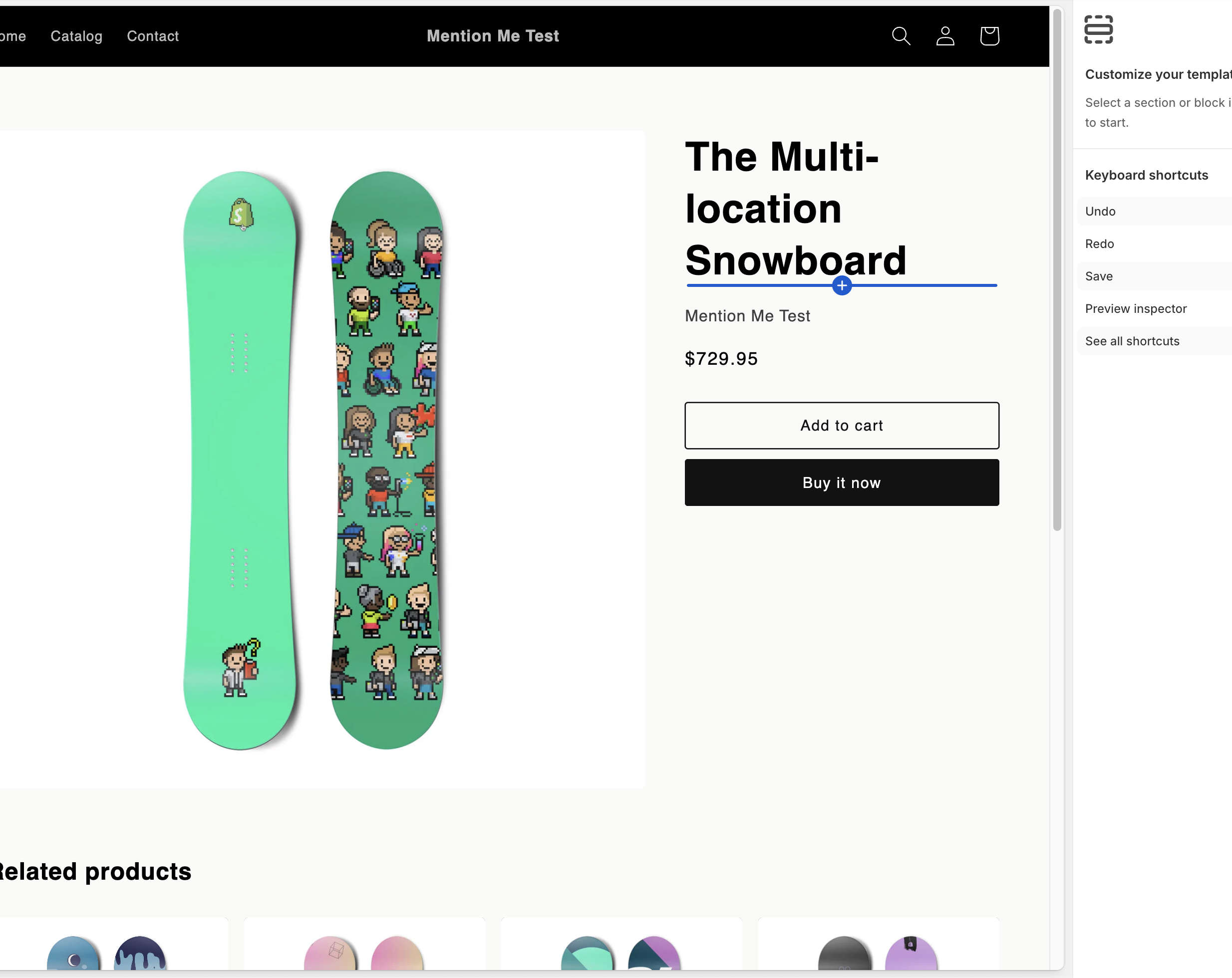 Shopify block selector
